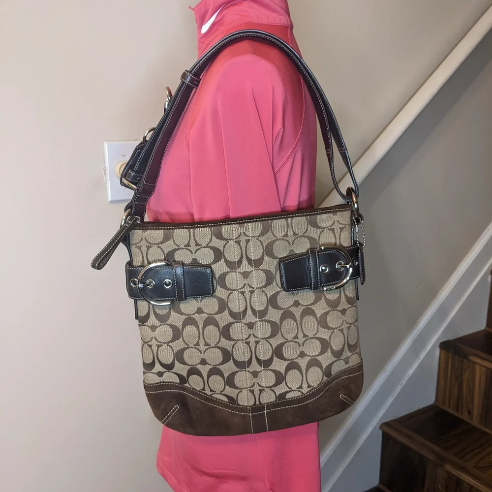 Coach Soho Signature Shoulder Crossbody Bag